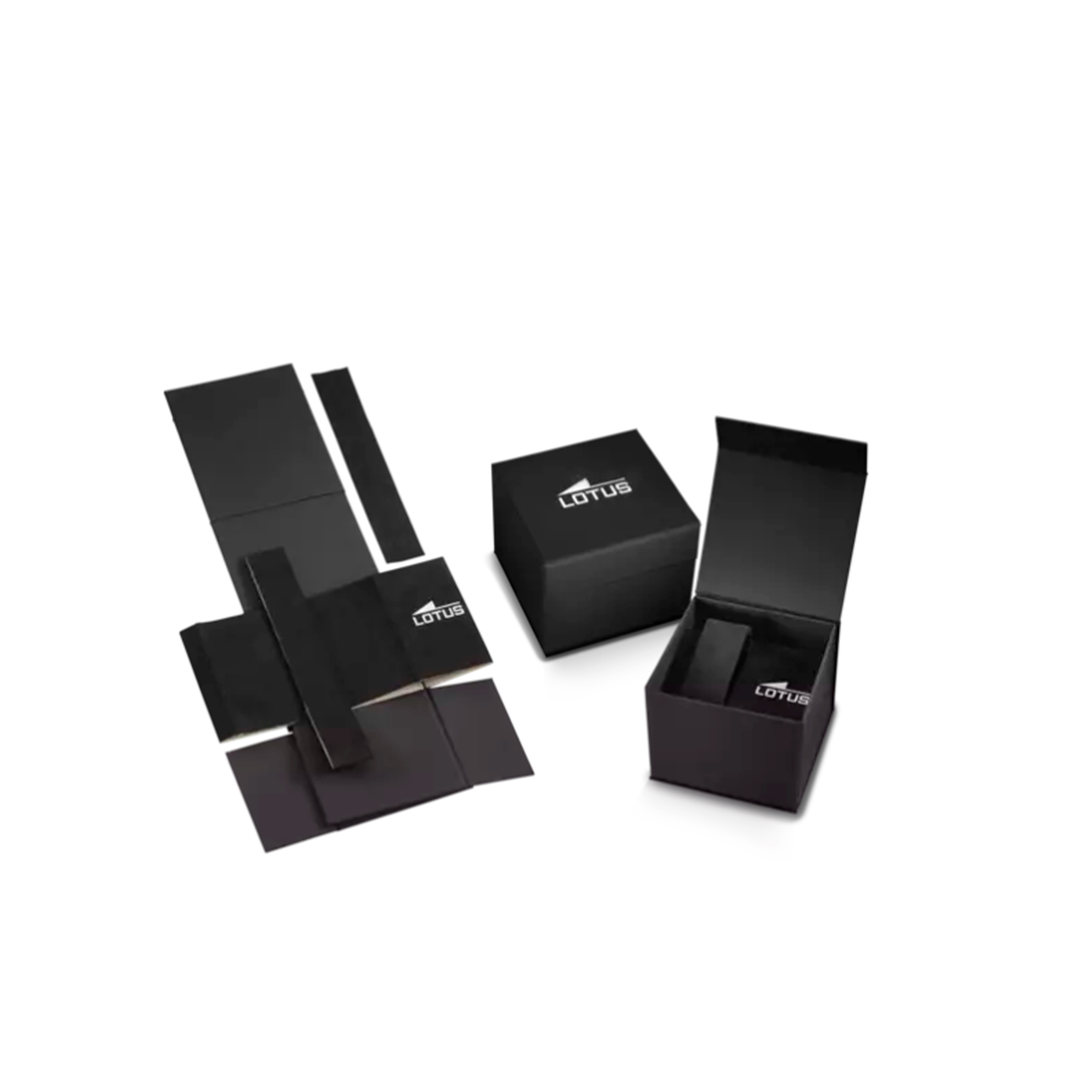 Lotus smartwatch 45mm negro y dorado caja acero correa milanesa 50019/1