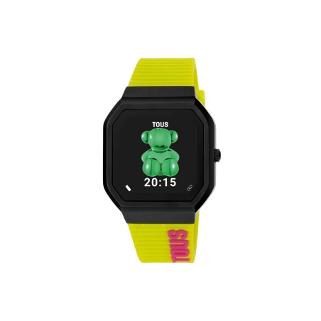 Reloj Tous smartwatch con correa de nylon y correa silicona verde B-Connect 200351074