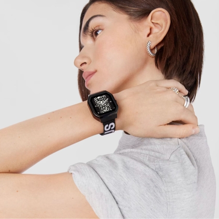 Reloj Tous smartwatch con correa de nylon y correa silicona lila B-Connect 200351075