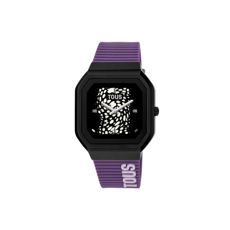 Reloj Tous smartwatch con correa de nylon y correa silicona lila B-Connect 200351075