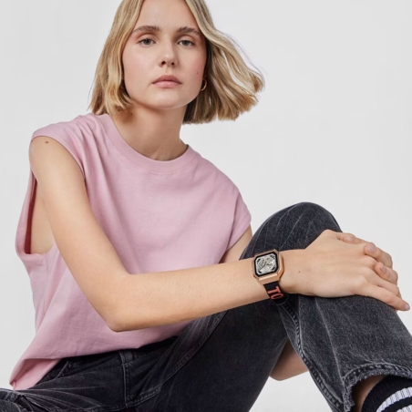 Reloj Tous smartwatch correa de nylon y correa silicona rosa B-Connect 200351076