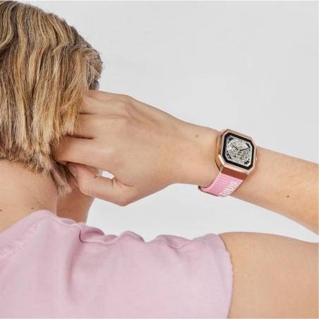 Smartwatch Tous D-Connect digital correa rosa