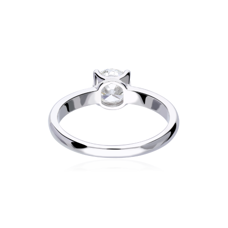 Anillo "Borgarello" Oro Blanco 18k y Diamante 1.00 cts