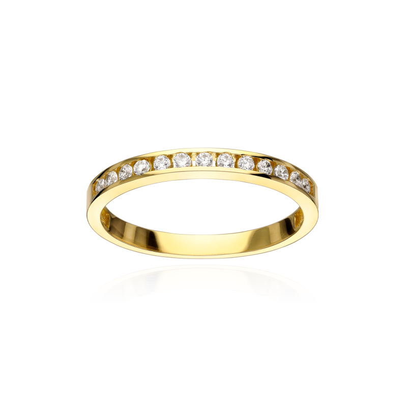 Anillo "Belle" Oro 18k y circonitas