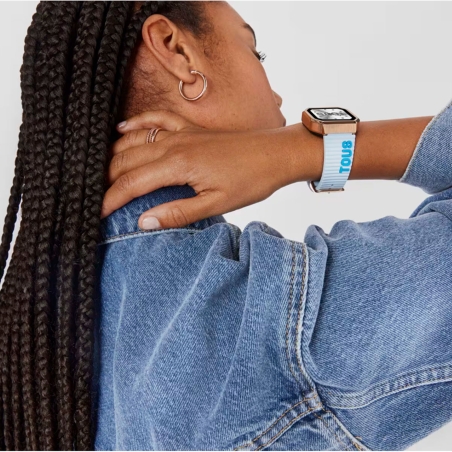 Reloj Tous smartwatch con correa de nylon y correa de silicona azul B-Connect 200351077