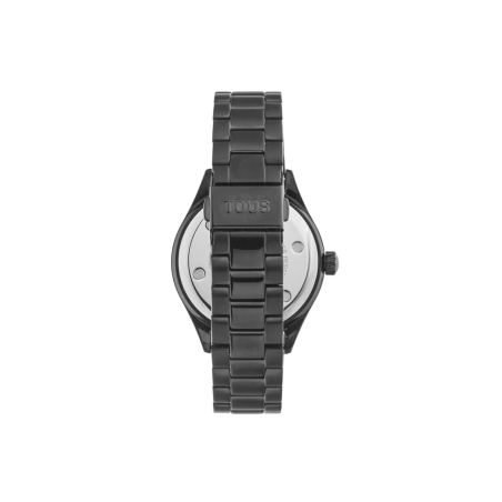 Reloj Tous analógico con brazalete de acero IP negro y cristales T-Logo 200351113