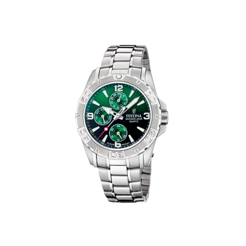Reloj Festina acero hombre timeless esfera verde F20666/3