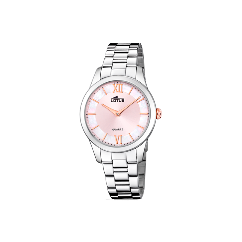 Reloj Lotus acero mujer trendy esfera rosa 18889/2 - Joyerías Sánchez