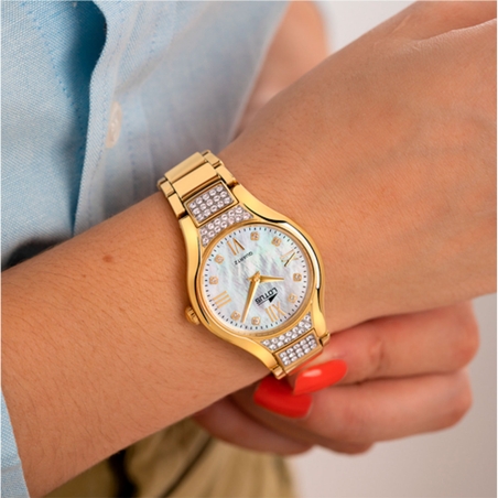 Reloj Lotus bliss mujer acero recubrimiento oro esfera beige 18911/1