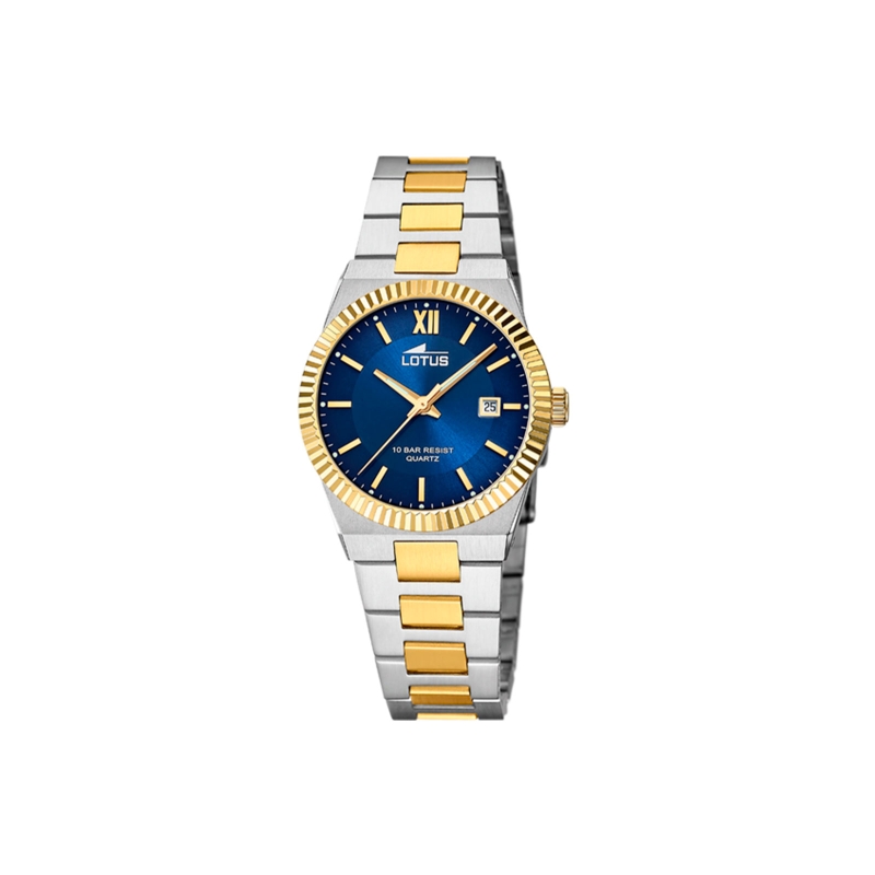 Reloj Lotus mujer acero bicolor esfera azul 18839/3