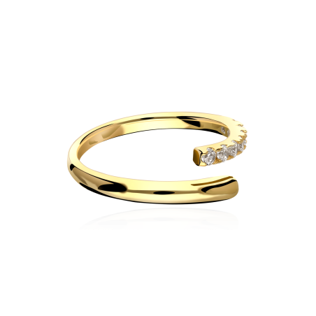 Anillo Oro 18k y Circonitas "Ahaus"