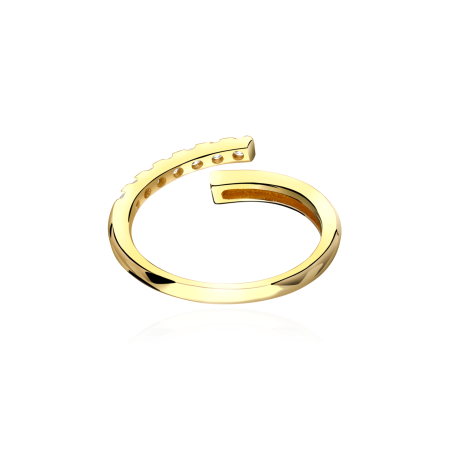 Anillo Oro 18k y Circonitas "Ahaus"