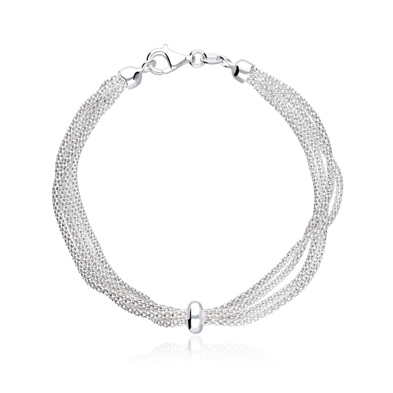 Pulsera "Maye" Plata primera ley