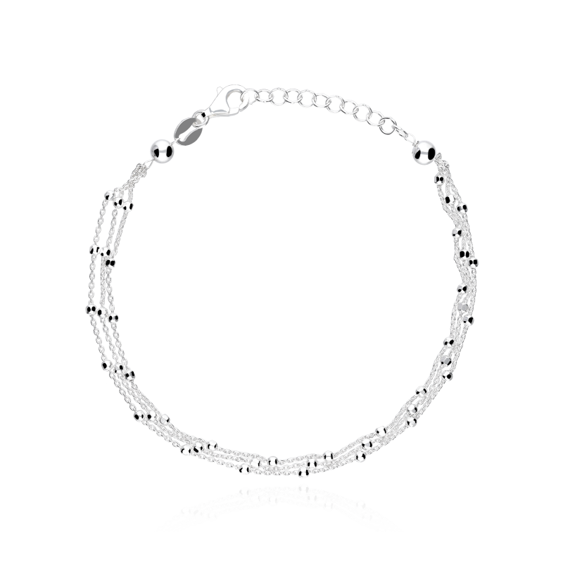 Pulsera "Rain" Plata de primera ley