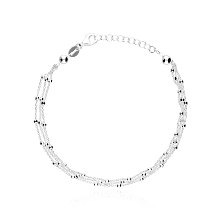 Pulsera "Rain" Plata de primera ley
