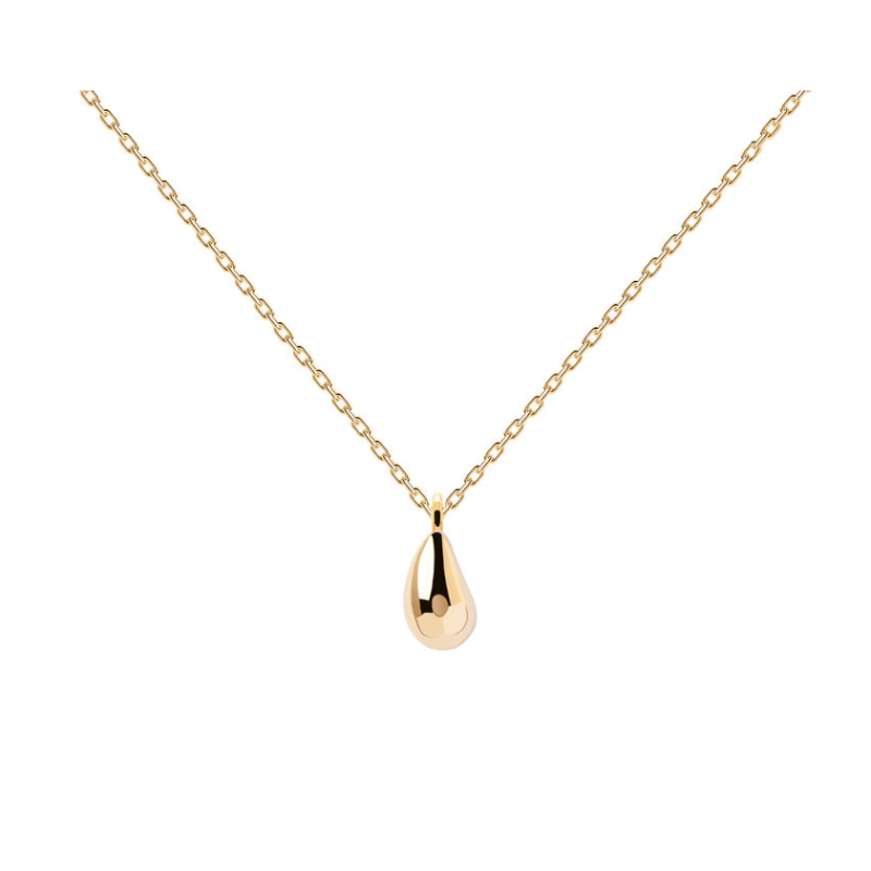 Collar Pdpaola drop bañado en oro con colgante CO01-497-U Collar Pdpaola drop bañado en oro con colgante CO01-497-U