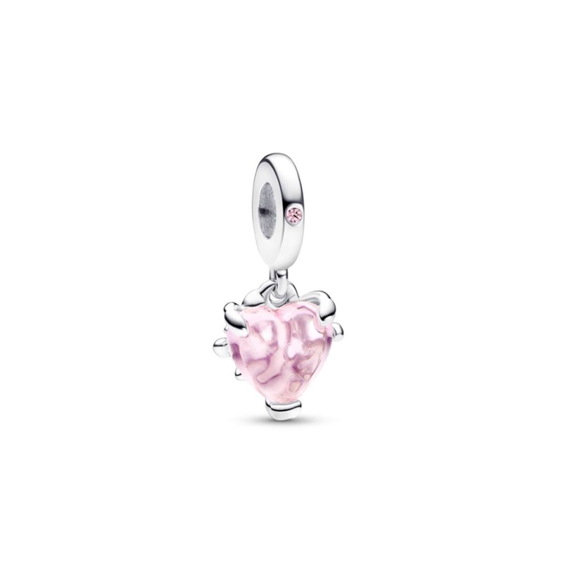 Charm Pandora Colgante Árbol de la Familia y Corazón Rosa 792654C01