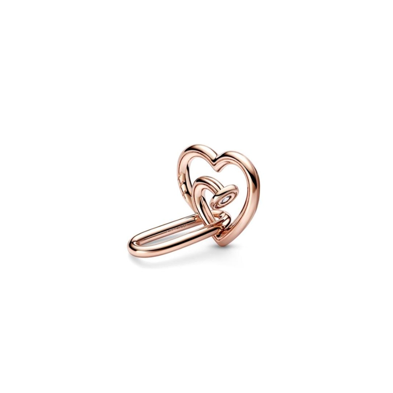 Link Pandora Doble Corazón Clavado de Pandora ME 782530C01 Link Pandora Doble Corazón Clavado de Pandora ME 782530C01