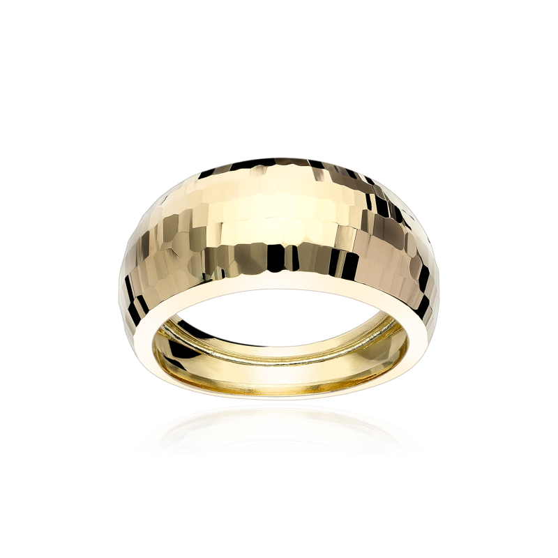 Anillo "Mirror" Oro 18k facetado