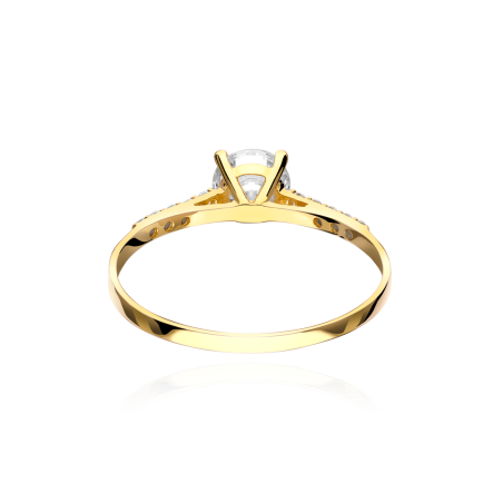 Anillo "Asya" Oro Amarillo 18k circonitas