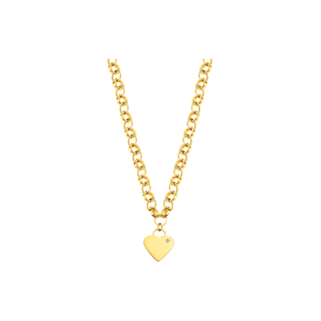 Collar Lotus style acero dorado mujer LS2271-1/2