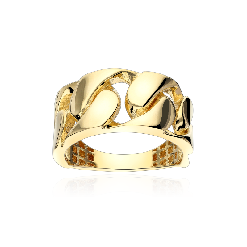 Anillo oro 18 k eslabones "Forza"