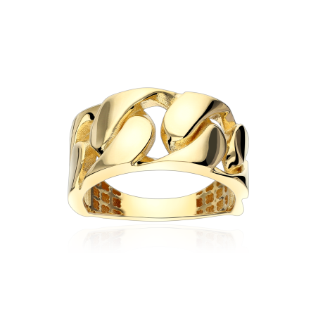 Anillo oro 18 k eslabones "Forza"