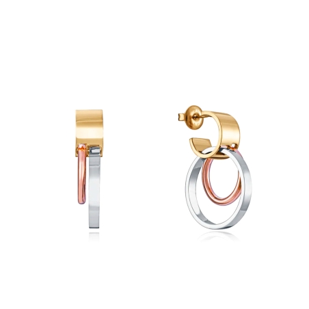 Pendientes Viceroy Air de acero en Ip dorado e Ip Rosa 14087E01019