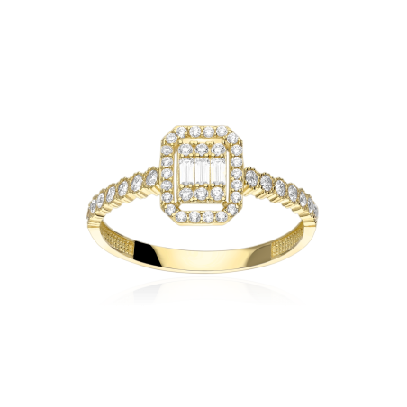 Anillo Oro 18k Circonitas "Apolda"