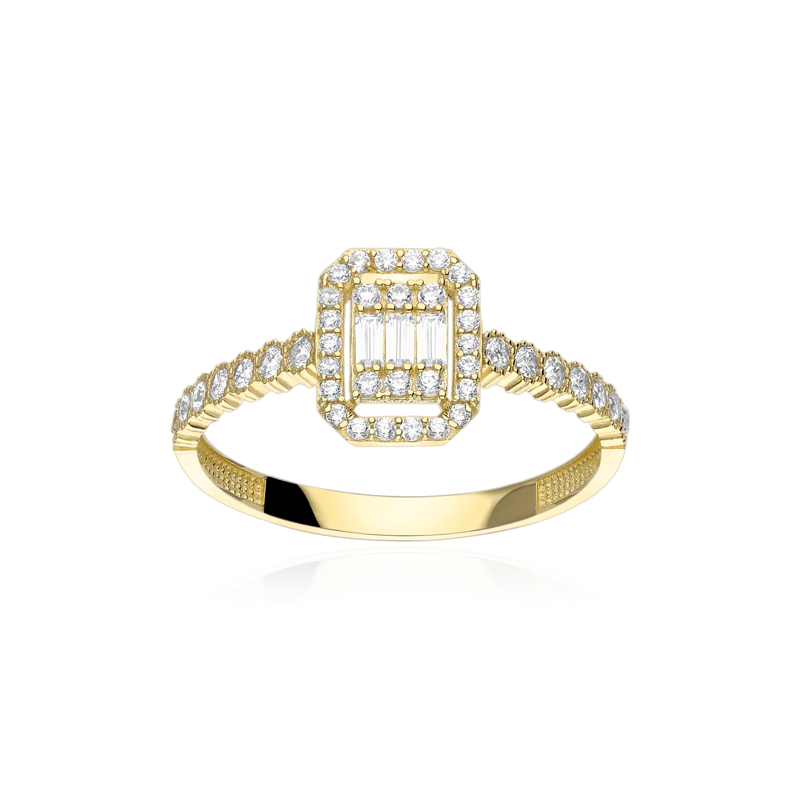 Anillo Oro 18k Circonitas "Apolda" - Joyerías Sánchez