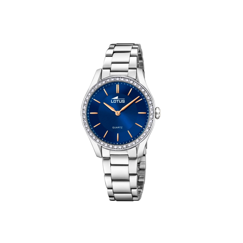 Reloj Lotus acero esfera azul mujer 18796/3