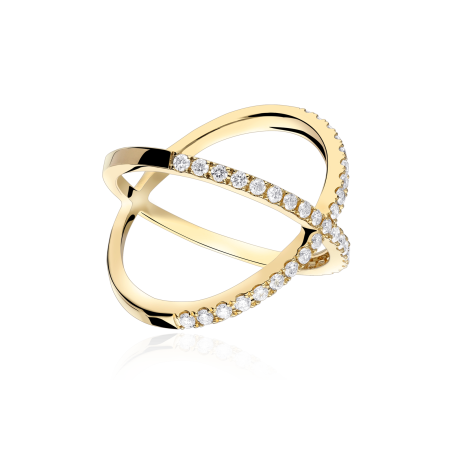 Anillo Oro 18k y Diamantes "Leia"