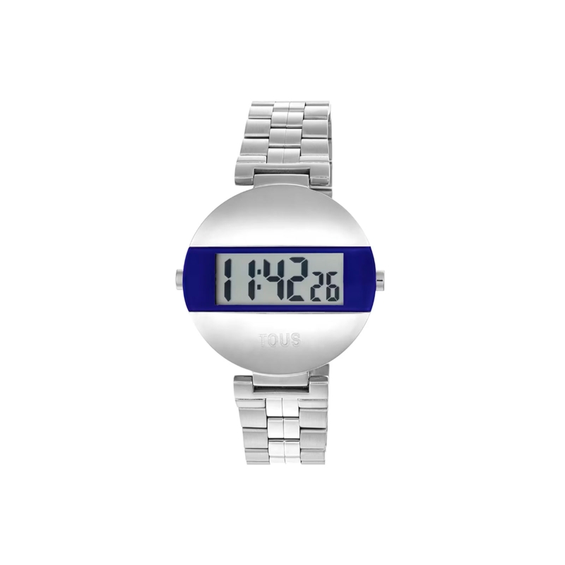 Reloj Tous digital con brazalete de acero y color azul marino MARS 300358030 Reloj Tous digital con brazalete de acero y color azul marino MARS 300358030