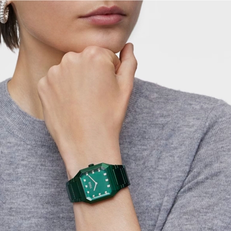 Reloj Tous analógico con brazalete de aluminio en color verde Karat Squared 300358040