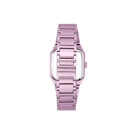 Reloj Tous analógico con brazalete de aluminio en color rosa Karat Squared 300358041