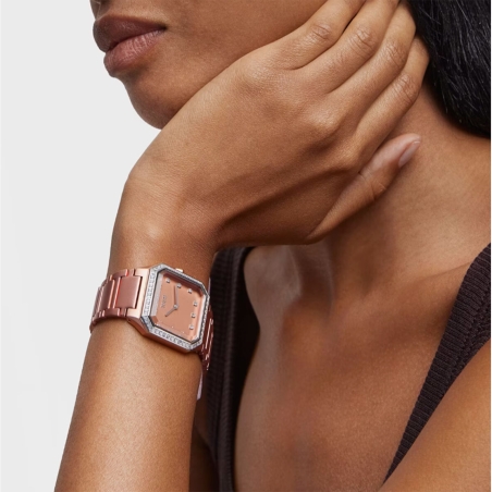 Reloj Tous analógico con brazalete de aluminio en rose gold Karat Squared 300358050