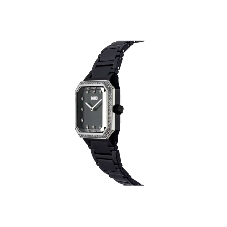 Reloj Tous digital con brazalete de aluminio en negro Karat Squared 300358052