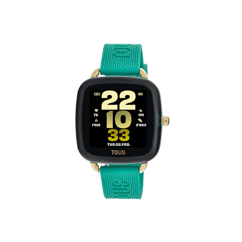 Reloj Tous smartwatch con correa de silicona verde D-Connect 300358081