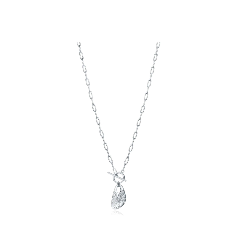 Collar Viceroy Elegant de plata de ley con placas triangulares engastadas con circonitas 13035C000-30