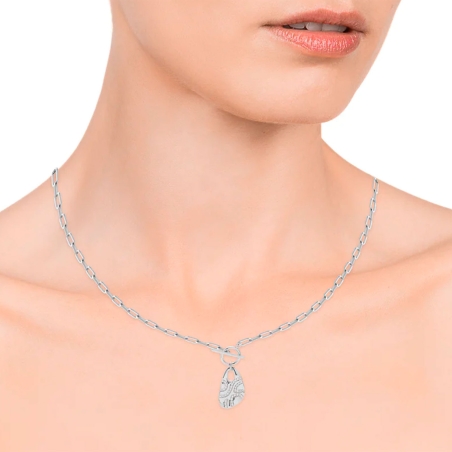 Collar Viceroy Elegant de plata de ley con placas triangulares engastadas con circonitas 13035C000-30