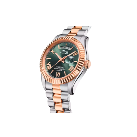 Reloj Lotus hombre Freedom esfera verde y correa bicolor 18856/3