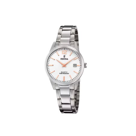Reloj Festina mujer Classics esfera plateada F20509/2