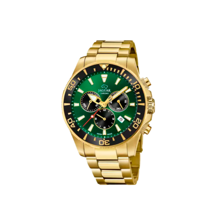 Reloj Jaguar hombre Executive Verde y dorado J864/1
