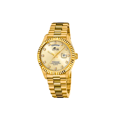 Reloj Lotus hombre Freedom esfera beige con circonitas 18857/5