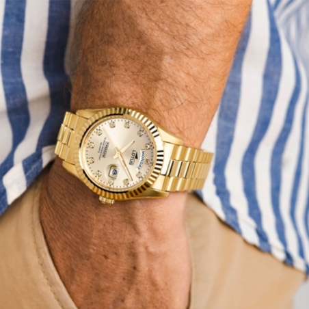 Reloj Lotus hombre Freedom esfera beige con circonitas 18857/5