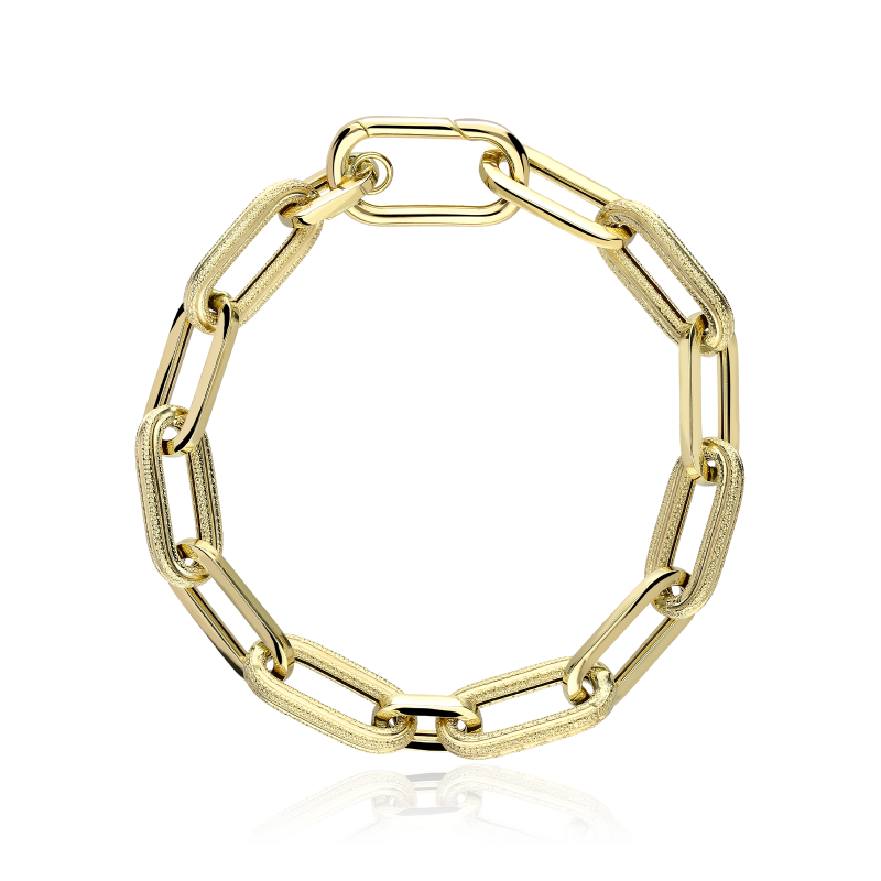 Pulsera Oro 18k eslabones ovales "Maika"