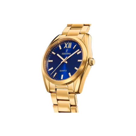 Reloj Festina mujer Alegría esfera azul y correa dorada F20640/5