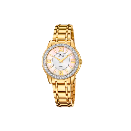 Reloj Lotus mujer Bliss esfera beige con circonitas 18888/1