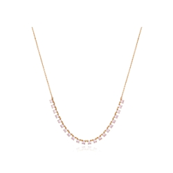Collar Viceroy de plata de ley con baño de oro y circonitas blancas 13150C100-30