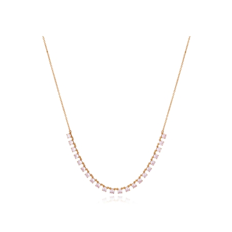 Collar Viceroy de plata de ley con baño de oro y circonitas blancas 13150C100-30